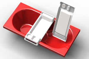 Kunststof badlegger uit vacuümvormen